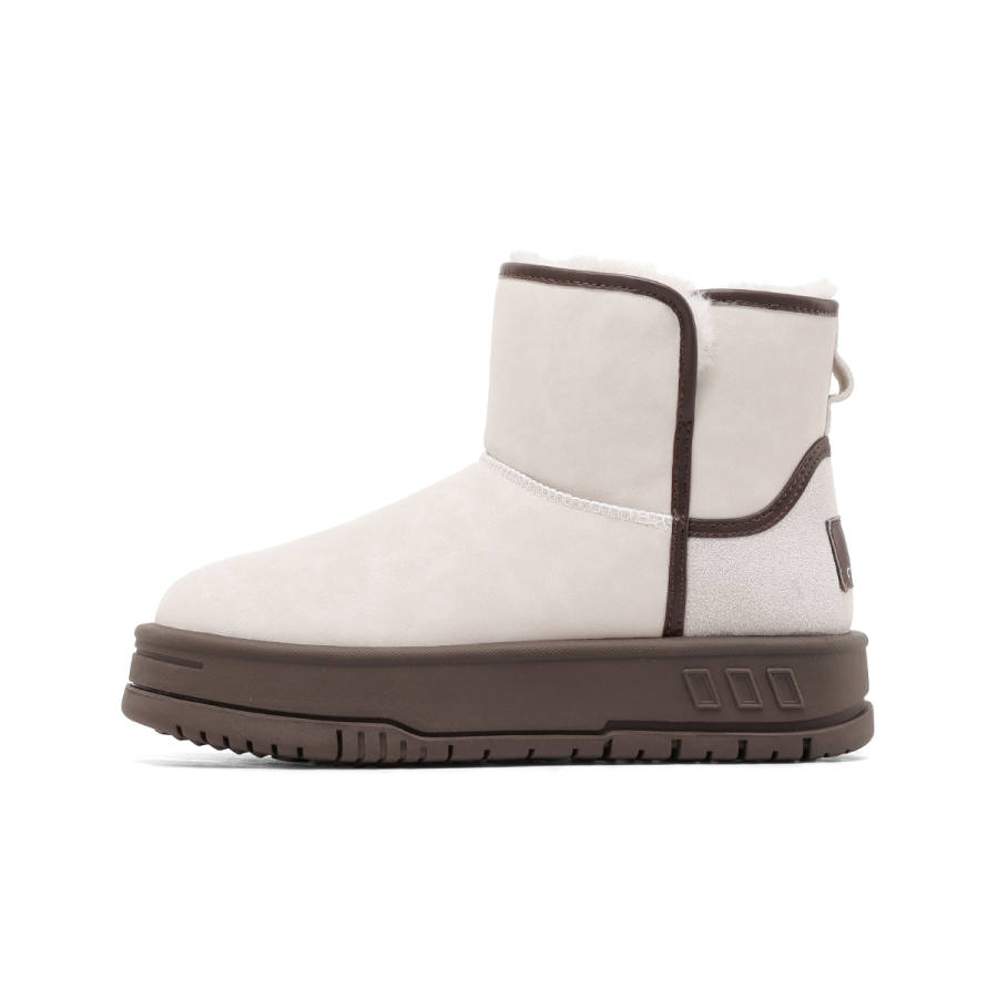 C°BANNER Thermal Short Snow Boots Women's Beige Coffee
