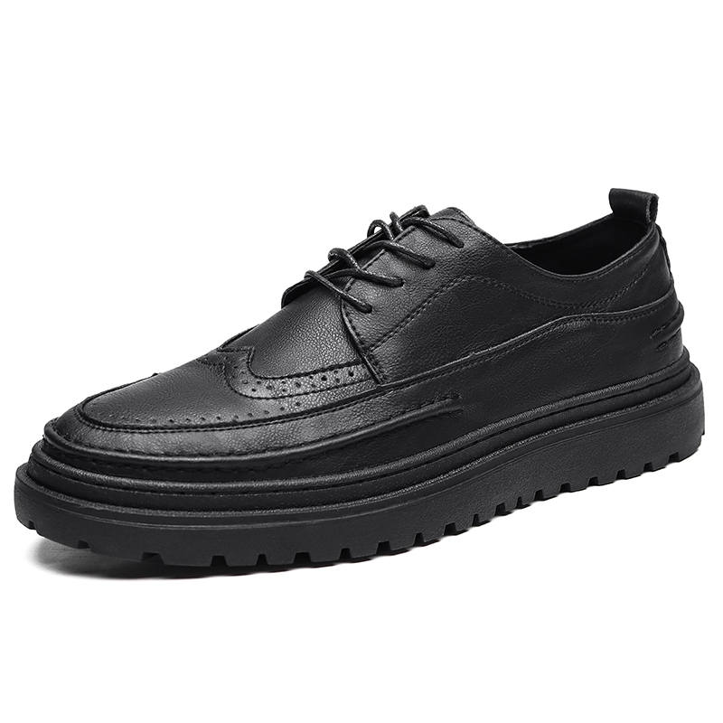 CKVUSAMG Top Grain Cow Leather Men's Casual Shoes Men's