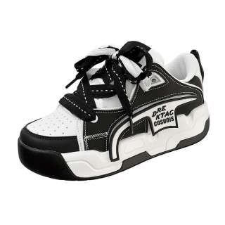COSUOIS Casual Shoes Unisex Low Top White Black/White Gray/White Blue/White Brown