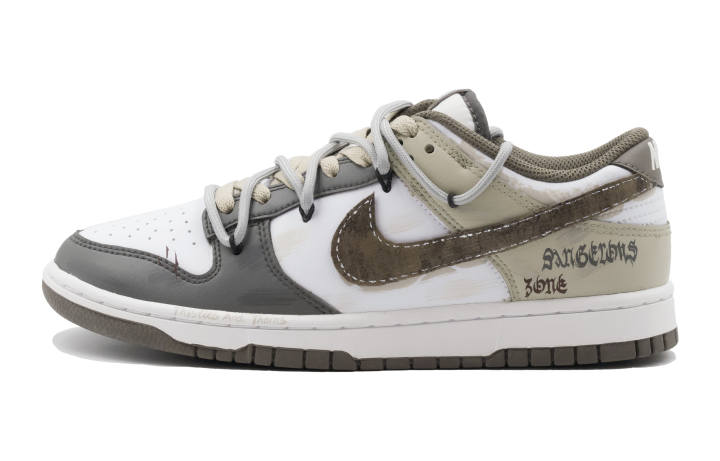 Nike Nike Dunk Wasteland Exploration Thermal Cushioning Abrasion Resistant Low top Skateboard Shoes Unisex Brown Gray