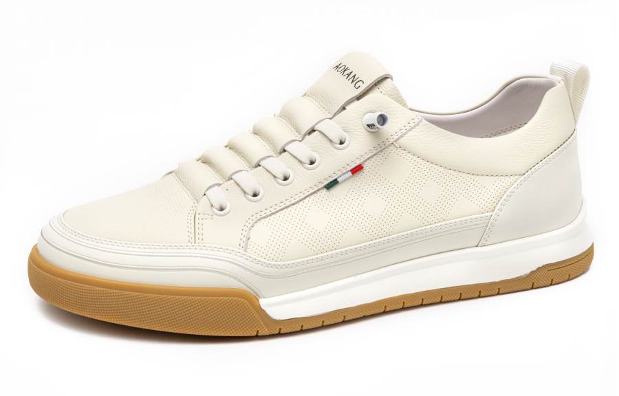 AOKANG Low top Skateboard Shoes Men's Ecru
