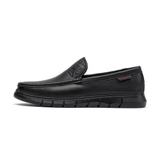 Spider King Sheepskin Casual Shoes Men's Black