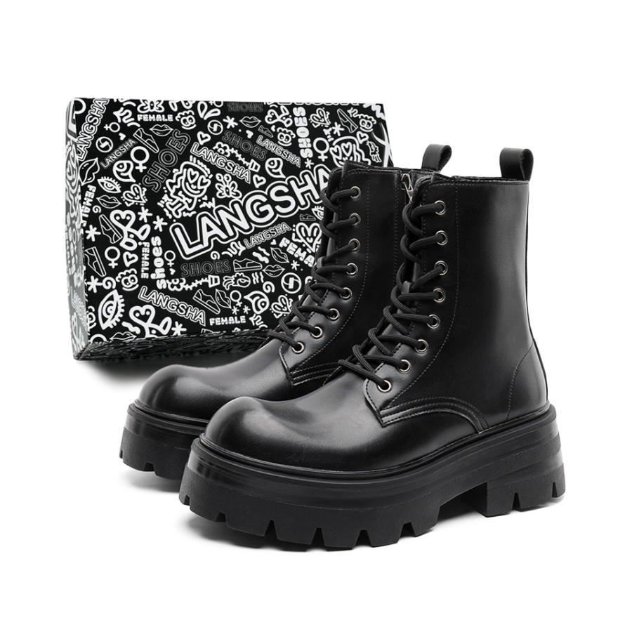 Lanza Lanza Combat Boots Men's Black