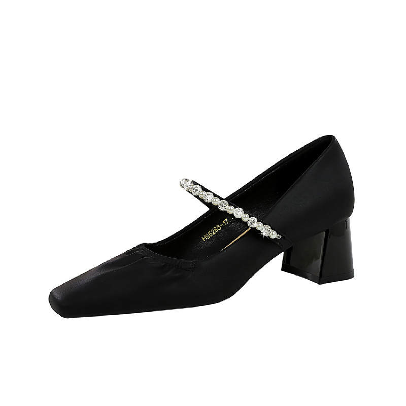 BIGTREE BIGTREE Chunky Heel Mary Jane Shoes Women's