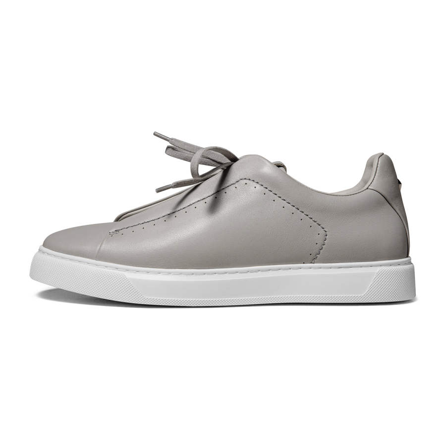 THOM WILLS Trendy Fashion Casual Slip on Top Grain Cow Leather Low top Skateboard Shoes Men's