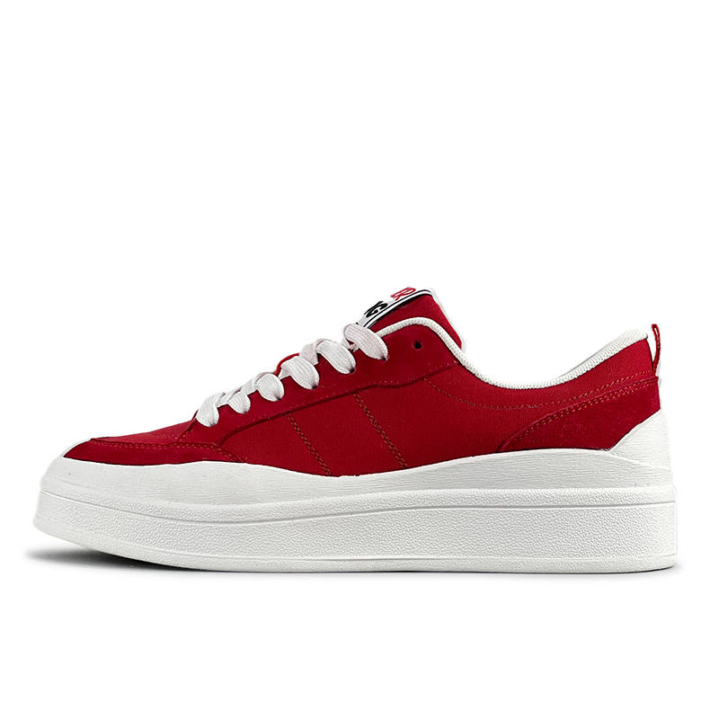 LuzaoT SUPER DRAG Breathable Low top Skateboard Shoes Unisex Red