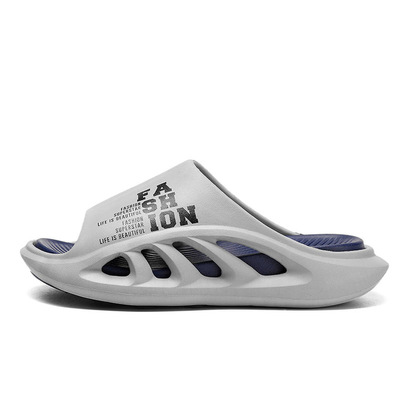 YINGLUNQISHI EVA Abrasion Resistant Abrasion Resistant Slide Slippers Unisex Gray Blue