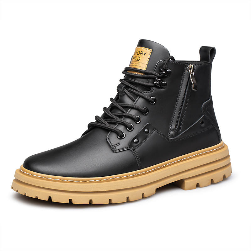 GONGNIULEITING Crew Combat Boots Unisex