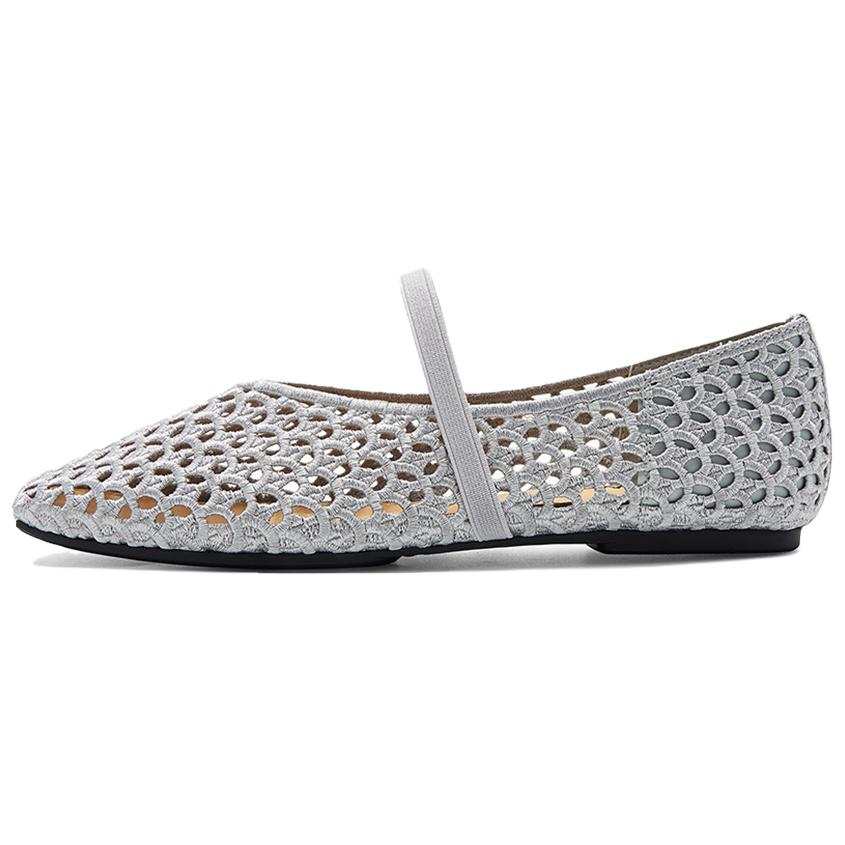 NINE WEST Fabric Flat Mary Jane Shoes Women's