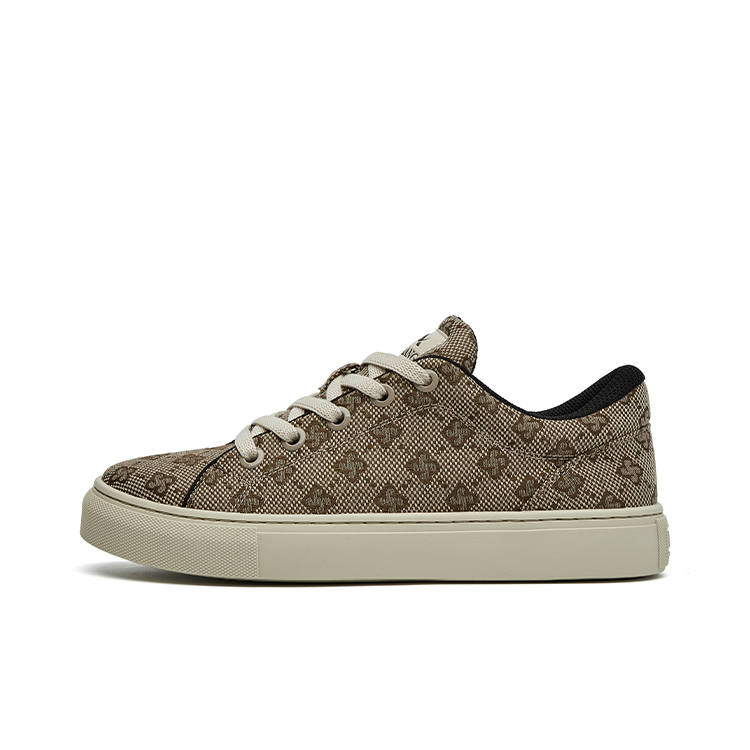 AOXIANG AOXIANG Canvas Coverage Low top Skateboard Shoes Men's Apricot