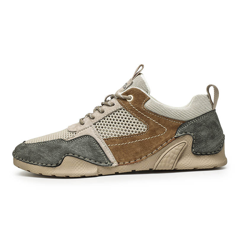 G.N.SHIJIA Textile, Pigskin Lightweight Low top Casual Shoes Men's