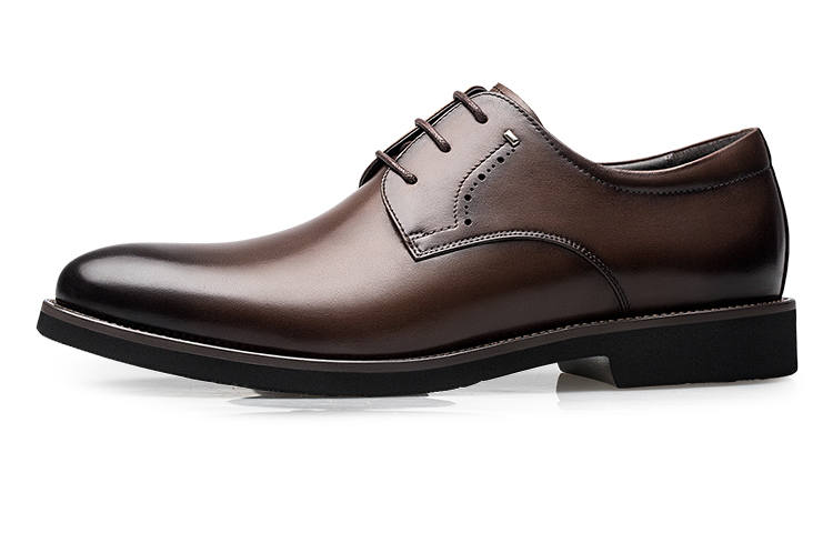 ZRO Dress Shoes Men's Low Top Black/Dark Brown