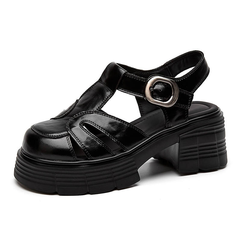 VAEL Roman Sandals Women's Black
