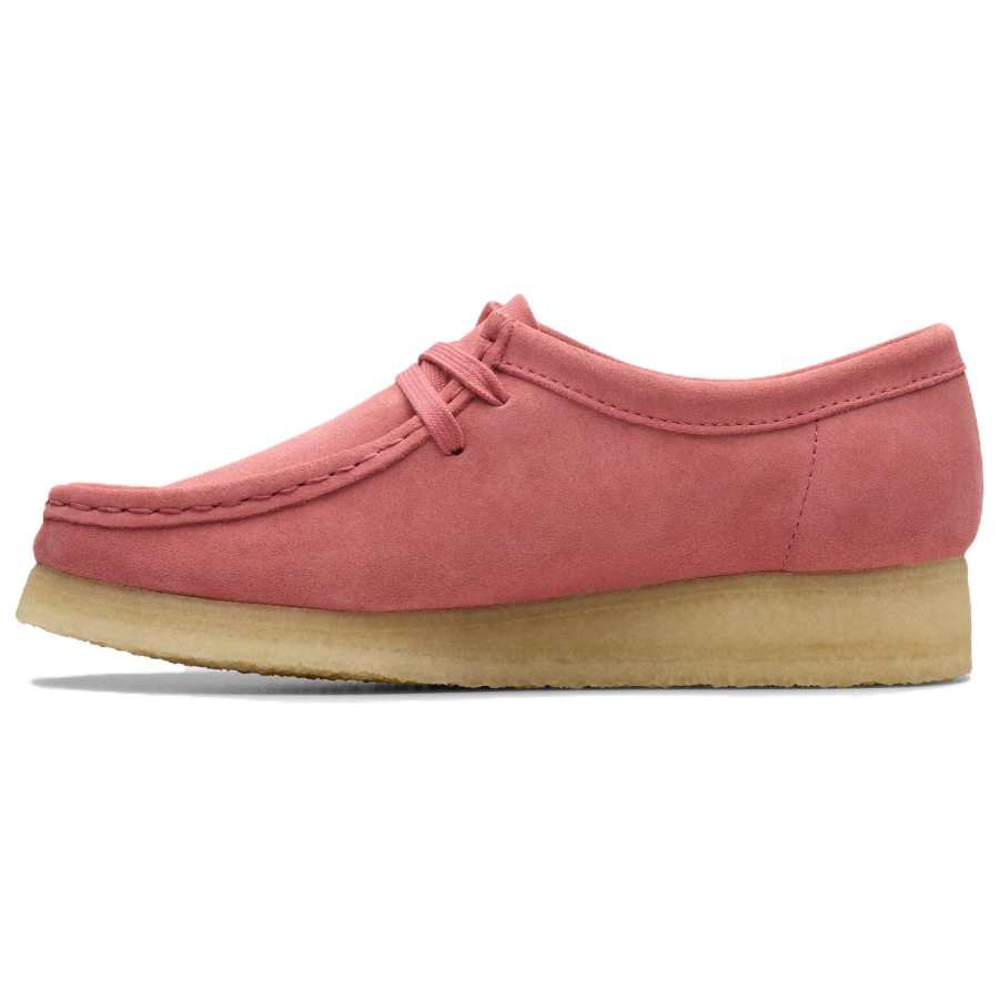 Clarks Suede Casual Shoes Women's Pink