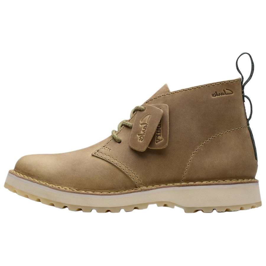 Clarks Clarks Leather Ankle Boots Men's Dark Sand