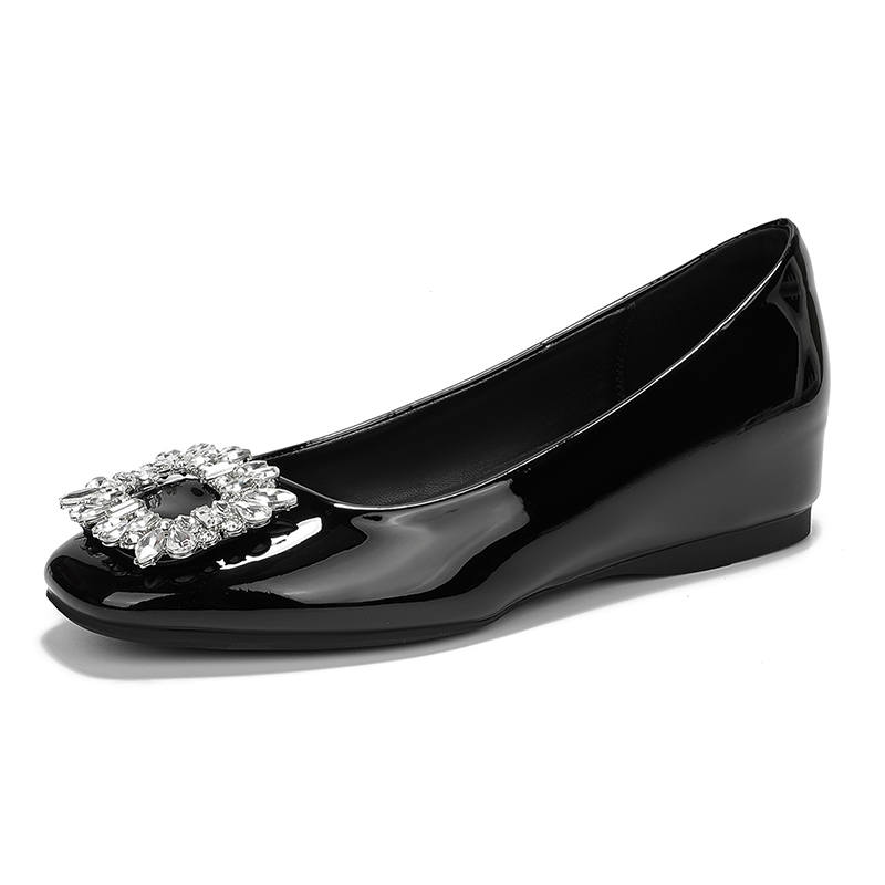 YAFEI XUANYU Patent Leather Casual Shoes 6CM Women's