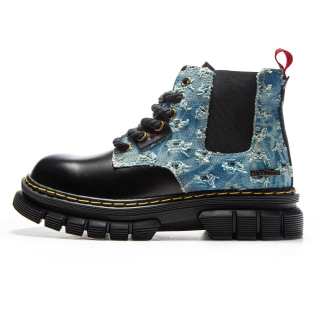 HeeDimensional Crew Combat Boots Unisex Black