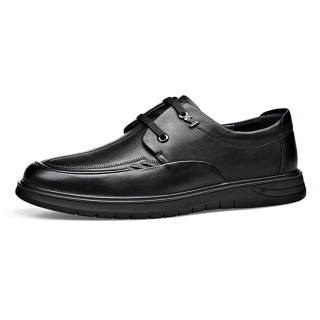 KAIMALONG Cow Leather Casual Shoes Men's Black