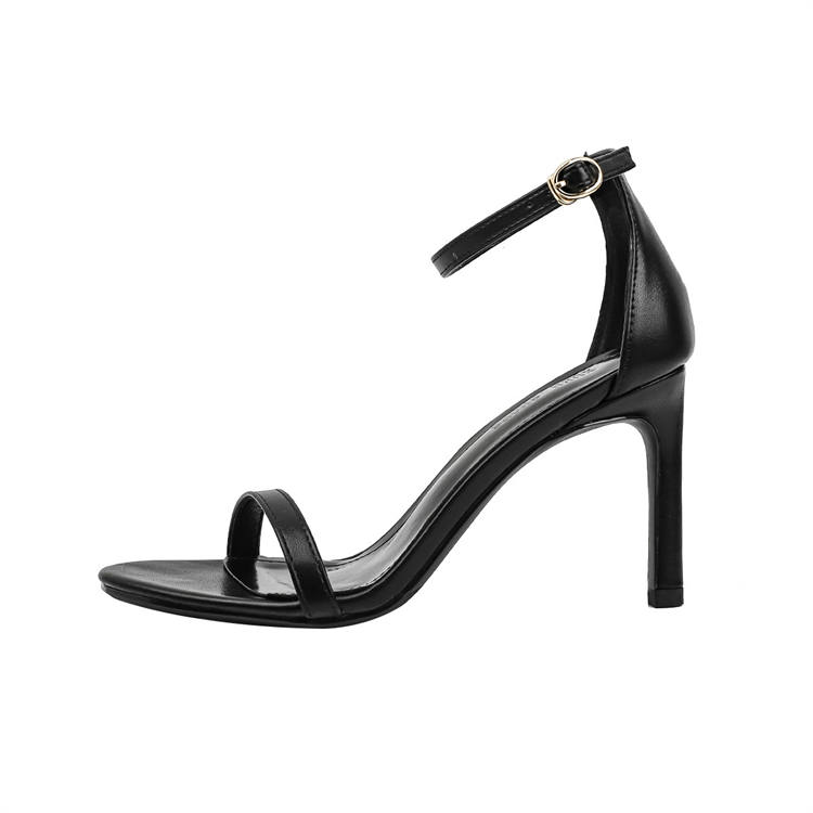 Luji One Strap Sandals 6CM/8CM/10CM Women's Black/Apricot/Black Flash/Silver/Champagne Gold
