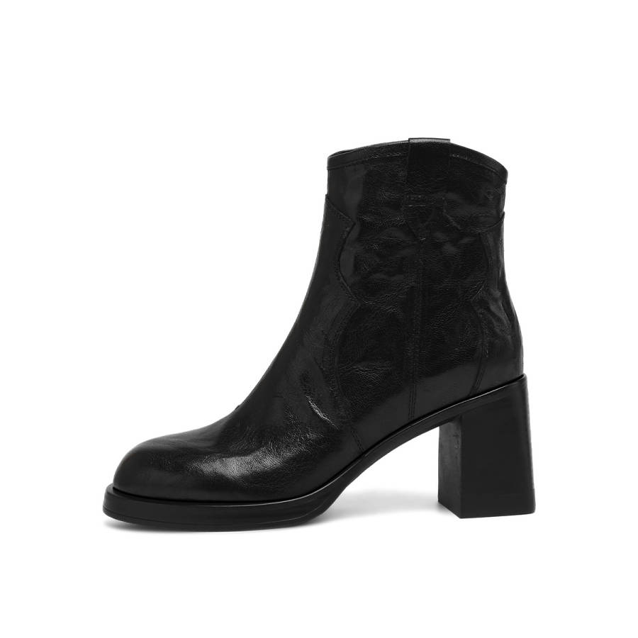 Rosa Bianca Sheepskin Ankle Boots Women's Black