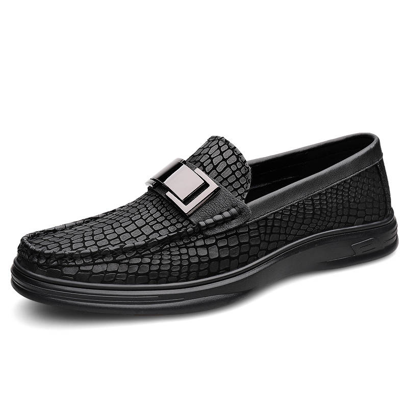 GONGNIULEITING Top Grain Cow Leather Casual Shoes Men's