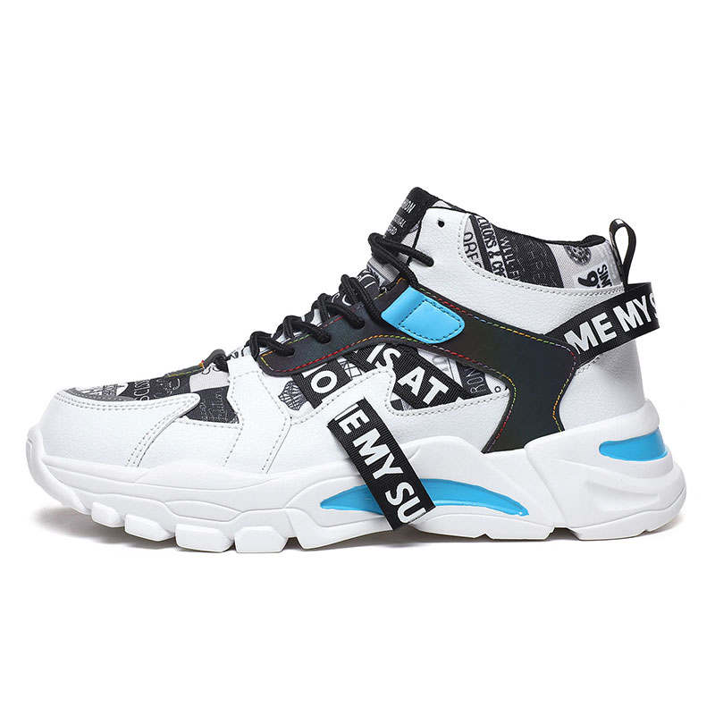 JANECO Pu Abrasion Resistant Abrasion Resistant High top Casual Shoes Unisex