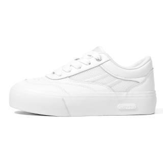 NSTCU Synthetic Leather Low top Skateboard Shoes Women's White