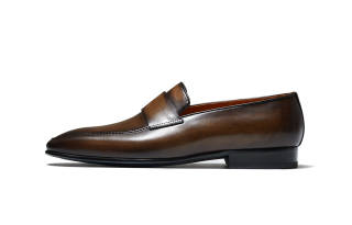TRUFFAUT Refined Handcrafted Slip on Top Grain Cow Leather Loafers 2cm Men's