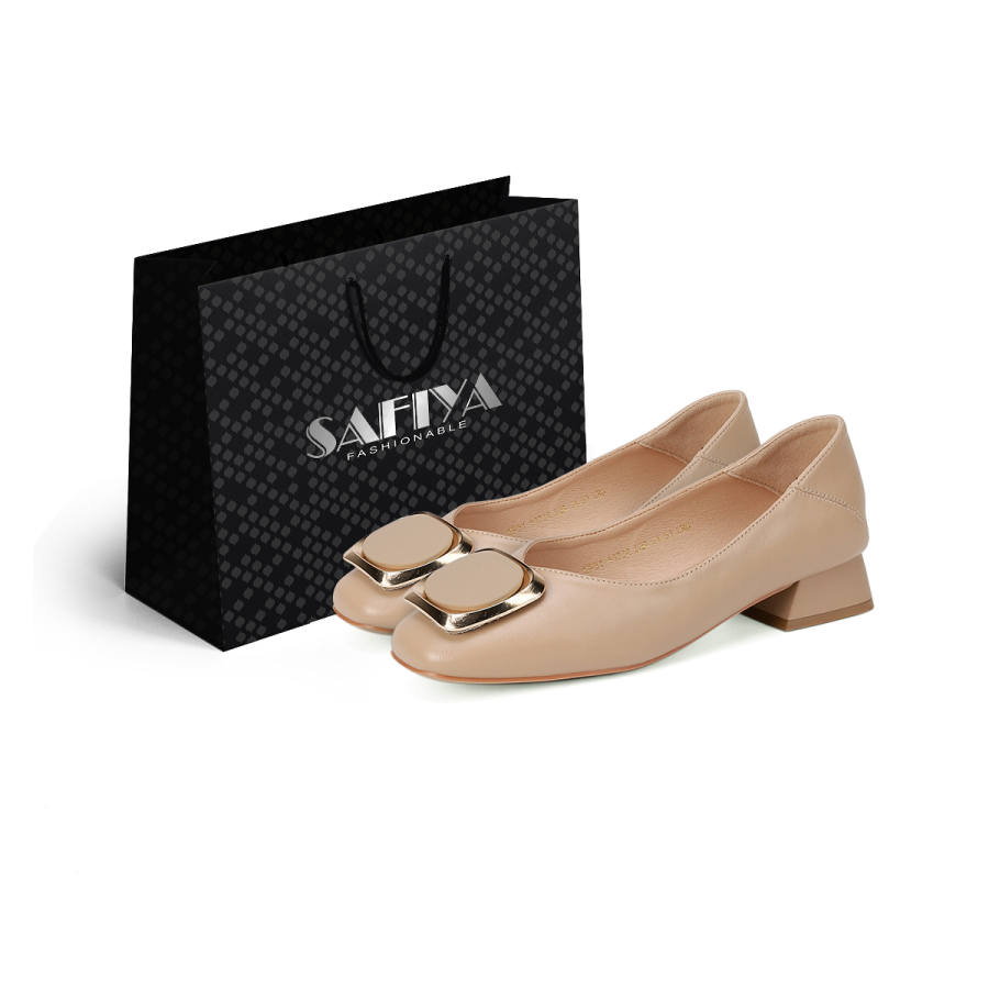 Safiya Chunky Heel High Heels Women's Apricot