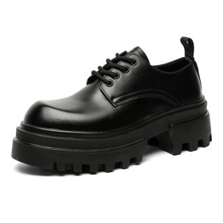 V ZERO FIVE Microfiber Leather Casual Shoes Men's Black