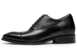 Desai Top Grain Cow Leather Dress Shoes Men's Black