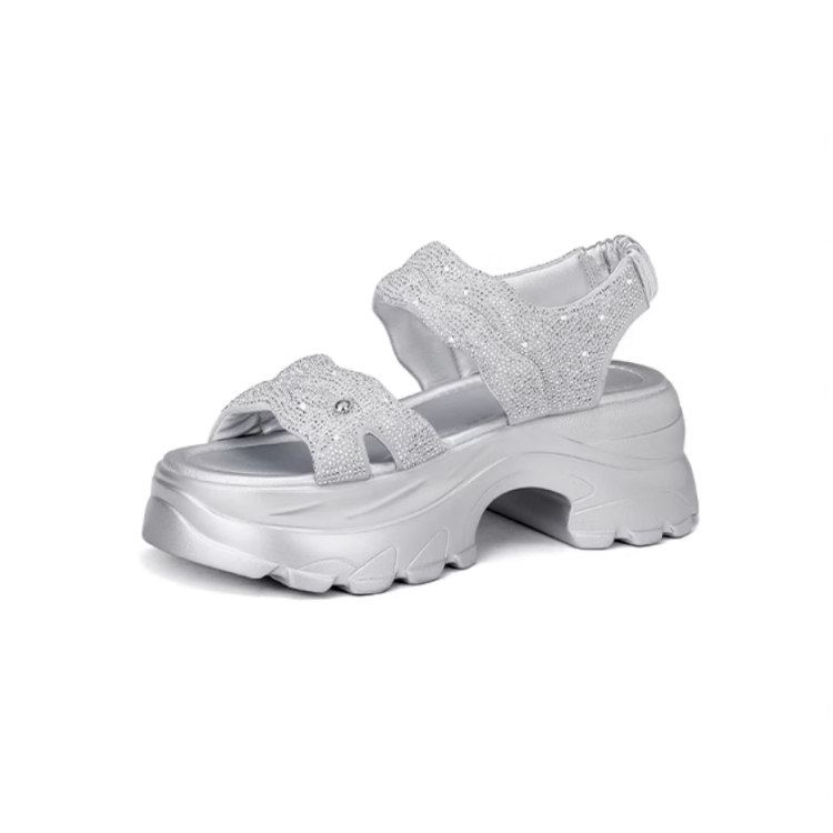 JESSICA SOPHIA One Strap Sandals 6CM Women's Silver