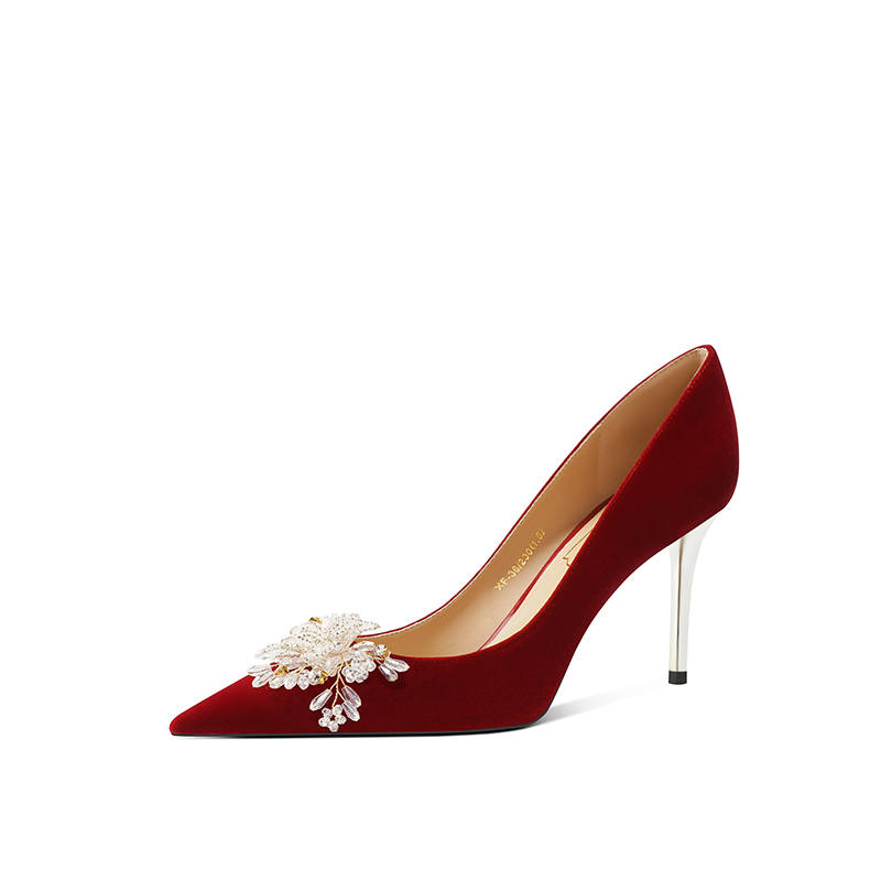 Zubumei High Heels Women's Red