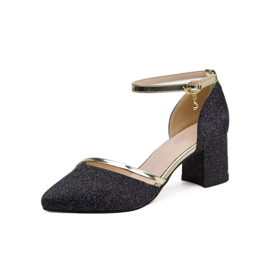 TAOLEI Pu Chunky Heel High Heels Women's