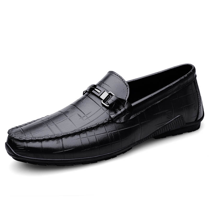 GONGNIULEITING Top Grain Cow Leather Casual Leather Shoes Men's