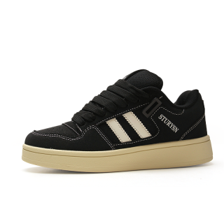 STUR YSN Abrasion Resistant Lightweight Wear resistant And Lightweight Low top Skateboard Shoes Unisex Matte Black