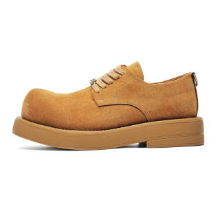 JUMP&FISH Cow Suede Height Increasing Height Increasing Low top Casual Shoes Unisex
