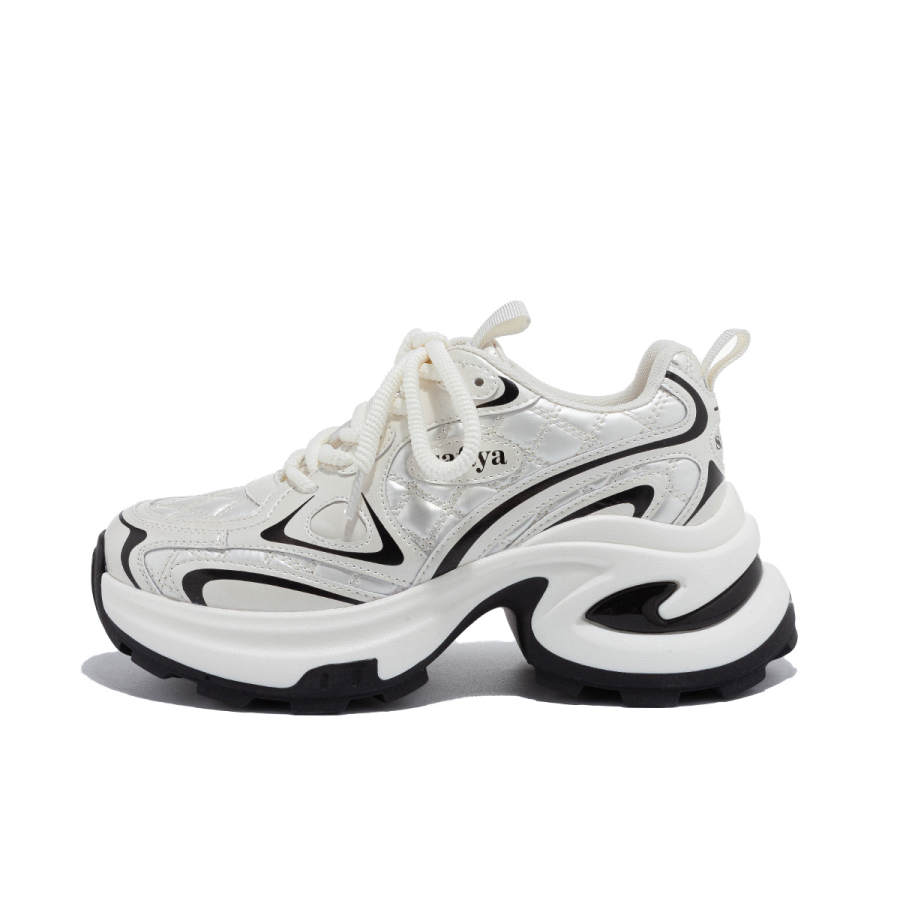 Safiya Synthetic Leather Low top Chunky Sneakers Women's