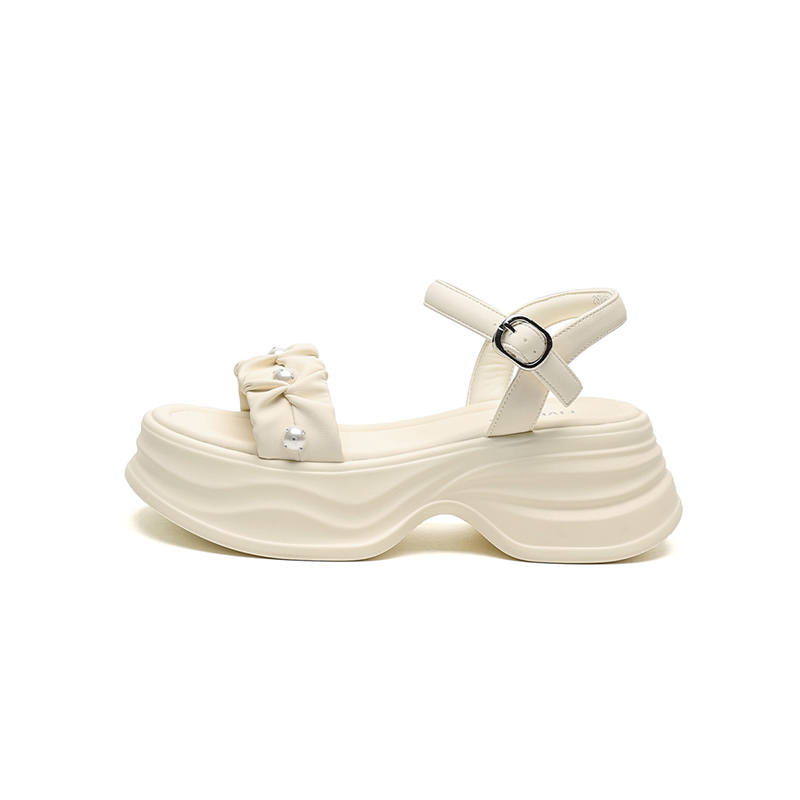 FIVE PLUS FIVE PLUS One Strap Sandals 6CM Women's Beige