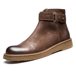 MANSA Chelsea Boots Nubuck Short British Vintage Fashion