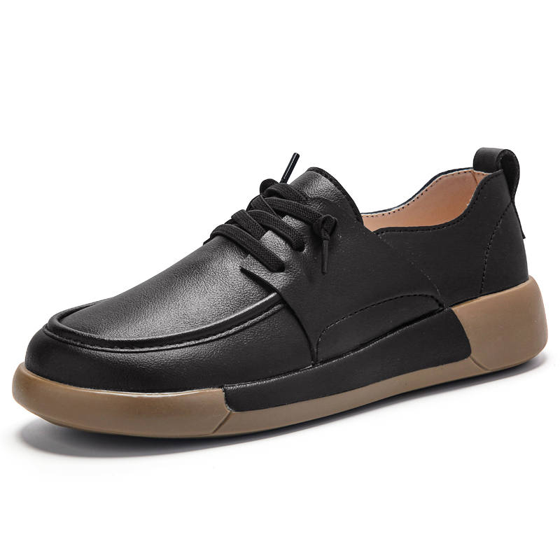 Reivantix Reivanti Microfiber Leather Casual Shoes Women's Black