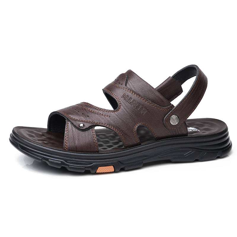 Mulinsen Beach Sandals Men's Brown, Black