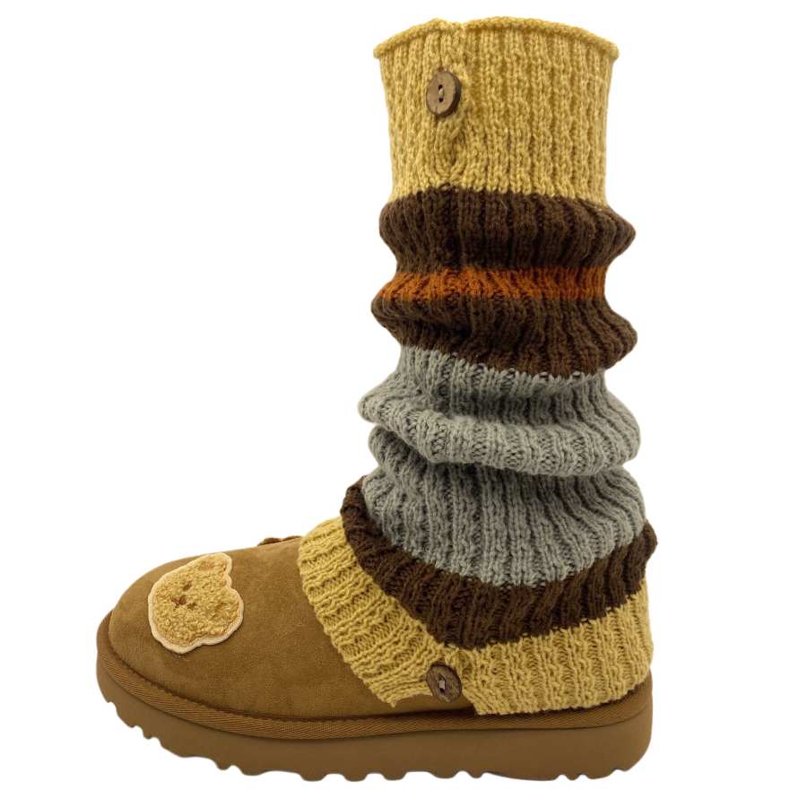 UGG CLASSIC ULTRA MINI Towel Bear Sheepskin Thermal Slip Resistant Snow Boots Women's Chestnut Brown