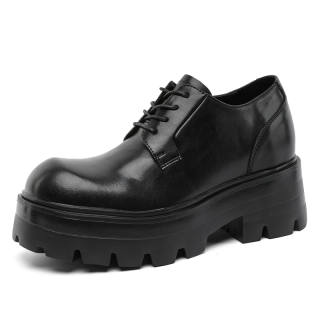 JETRAM Hidden Wedge 7 Cm Casual Shoes Men's Black