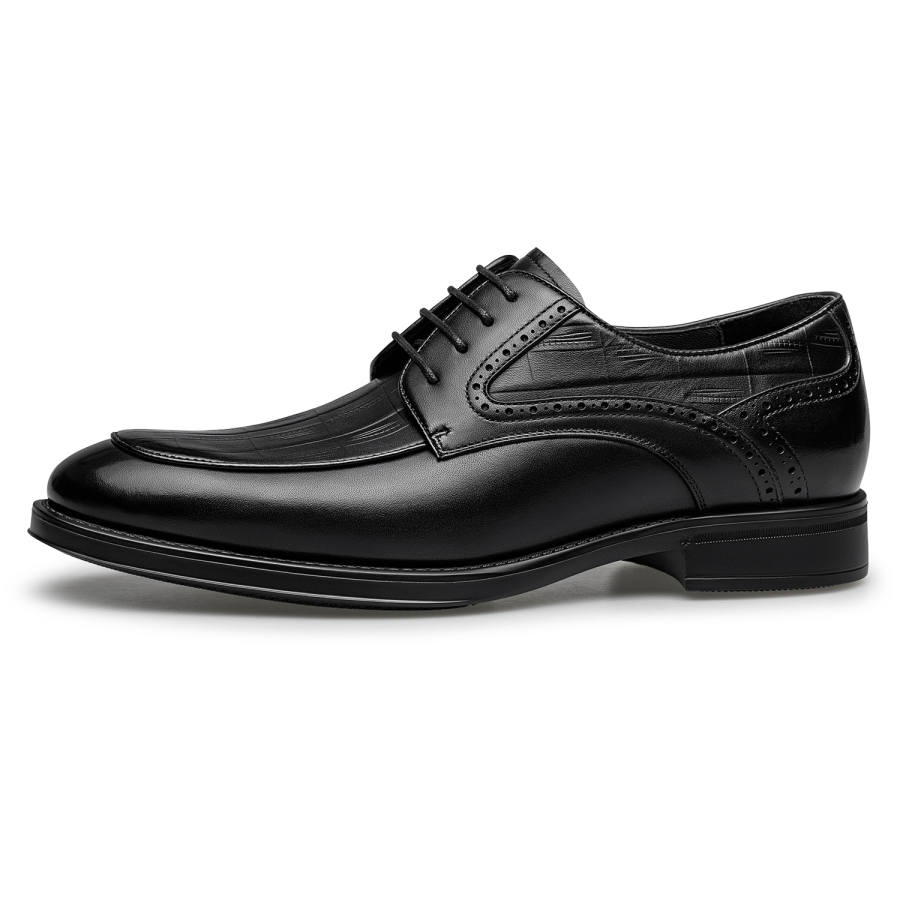 ZRO Casual Leather Shoes Men's Low Top Black