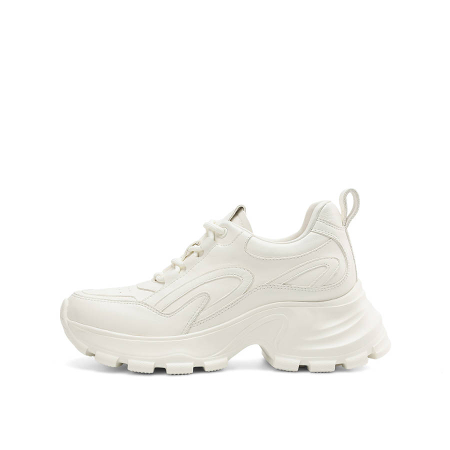 Rosa Bianca Top Grain Cow Leather Low top Chunky Sneakers Women's