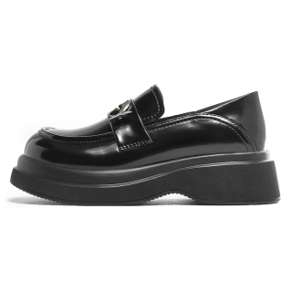 BOJUEMAO Loafers Women's Black/Ecru