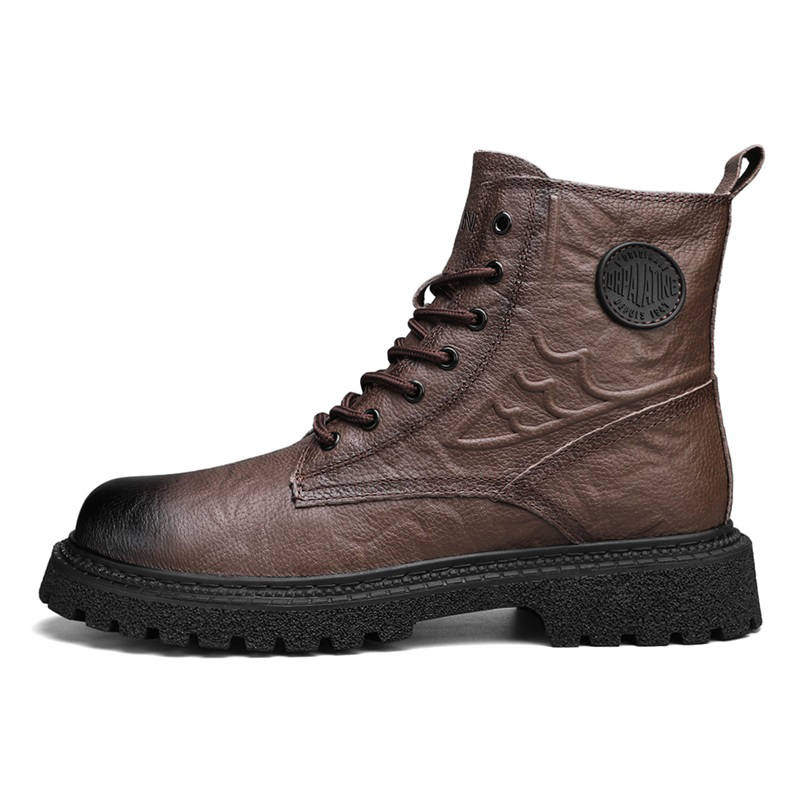 DUNNU DUNNU Combat Boots Men's Black/Brown
