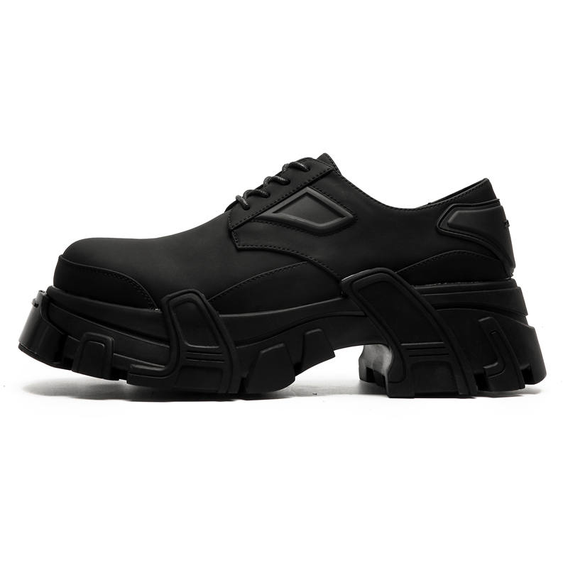 CHILANG Pu Casual Shoes Men's Matte Black