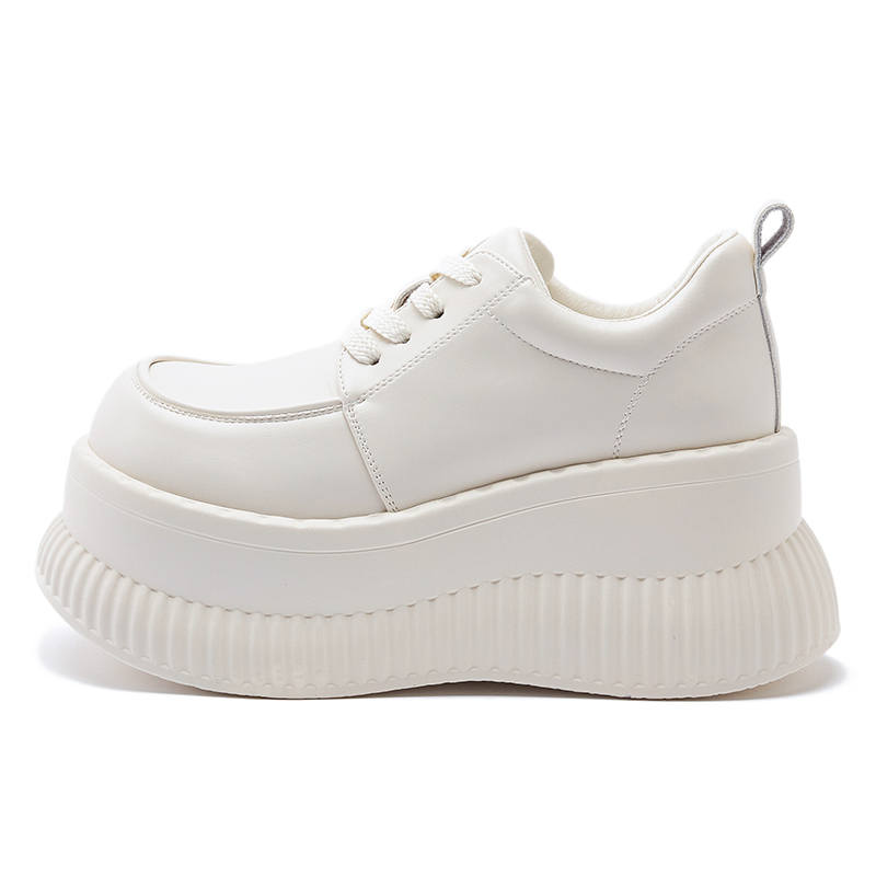 MILANLIANGE Cushioning Slip Resistant Height Increasing Low top Casual Shoes Women's